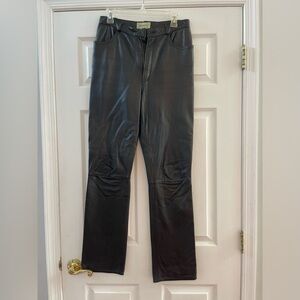 Genuine leather pants